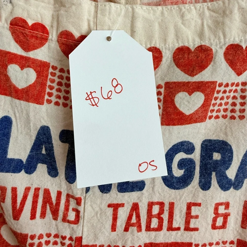 Vintage Style Sugar Beet Feed Sack Overall Dress – Boutique – One Size - Picture 6 of 13